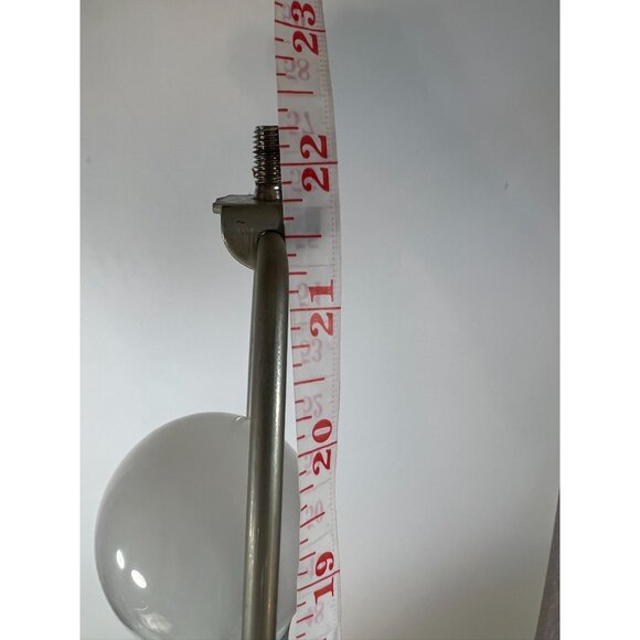 Vtg Diamond-Cut Champaign Glass Table Lamp Tear drop Silver-tone Base Medieval - Picture 7 of 8